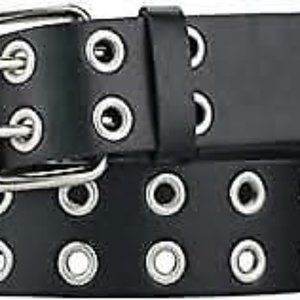 100% Genuine Leather Designer Biker Style Fashion Belt - Unisex